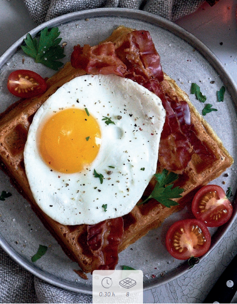 Amerikanische Buttermilch-Waffeln