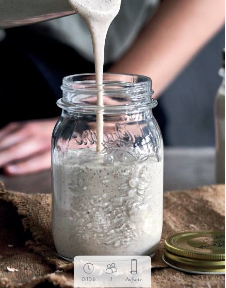 Tofu-Vanille-Proteinshake mit Sojamilch