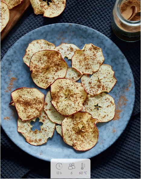 Knusprige Apfel-Zimt-Chips