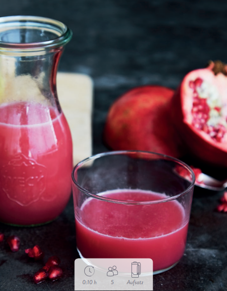 Ingwer-Granatapfel-Shot 