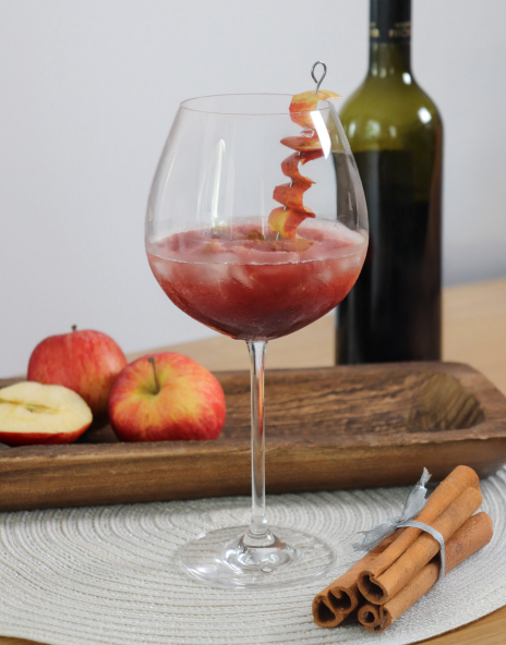 Winterlicher Rotwein-Slush