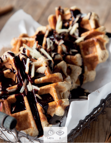 Belgische Apfel-Zimt-Waffeln